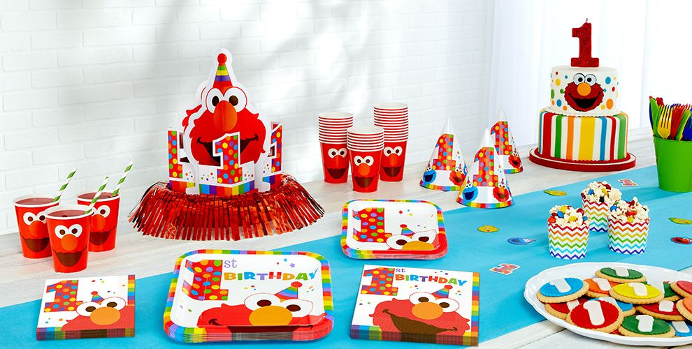 Elmo 1St Birthday Decorations
 Elmo 1st Birthday Party Supplies Party City