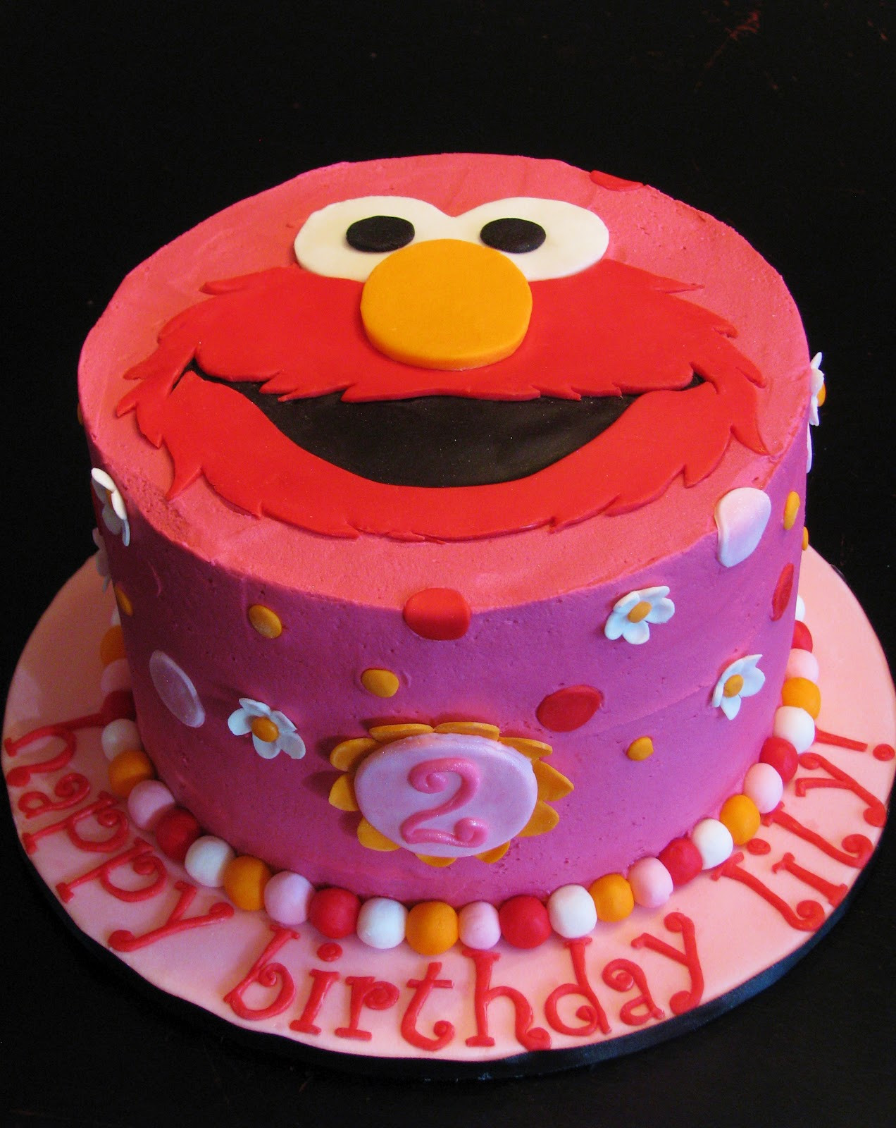 Elmo Birthday Cake
 Bliss Cakes of London Elmo in Pink