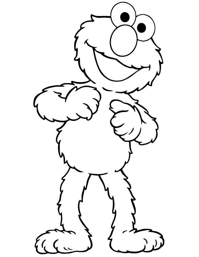 Elmo Coloring Pages Printable
 Sesame Street Elmo Coloring Pages Coloring Home
