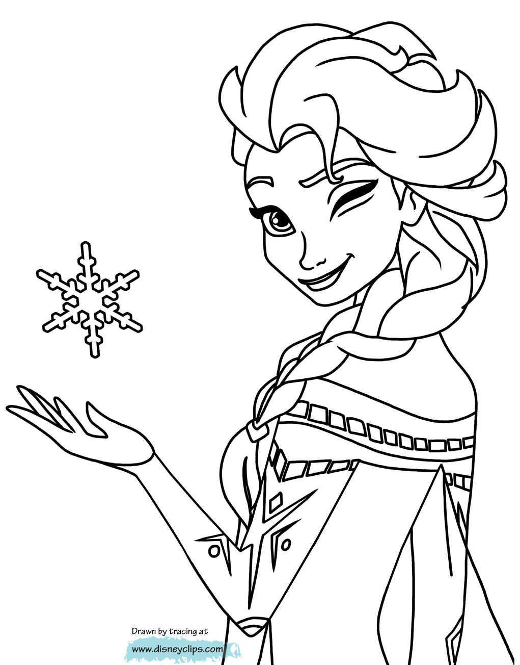 Elsa Coloring Sheet
 Disney s Frozen Coloring Pages