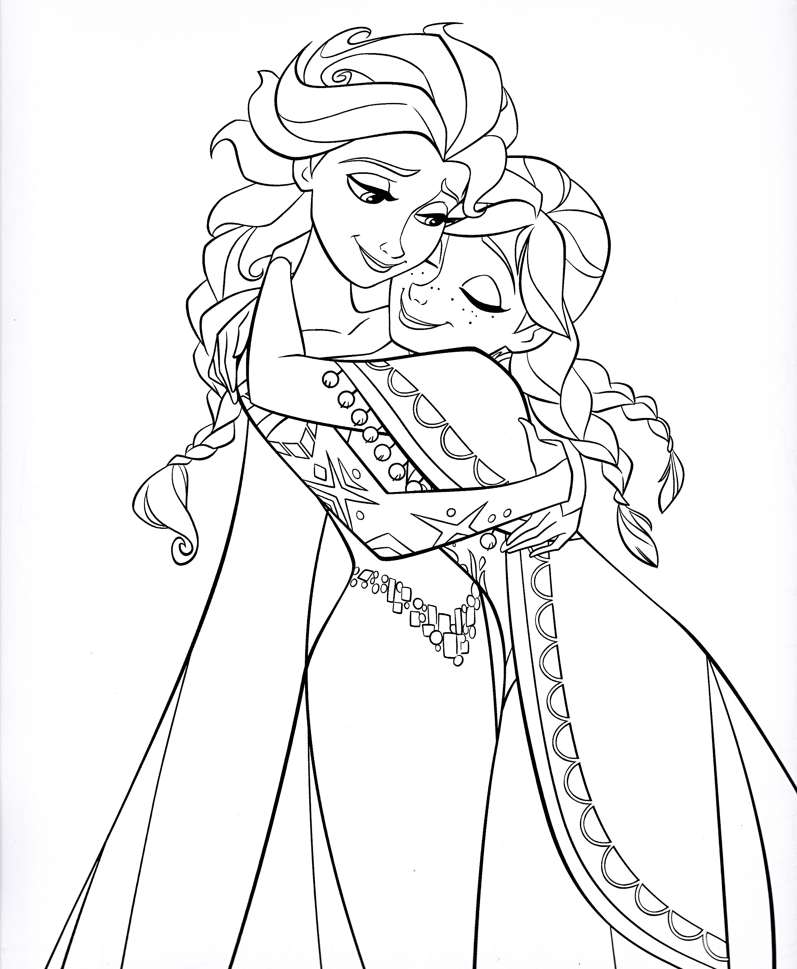 Elsa Frozen Coloring Pages
 Walt Disney Coloring Pages Queen Elsa & Princess Anna