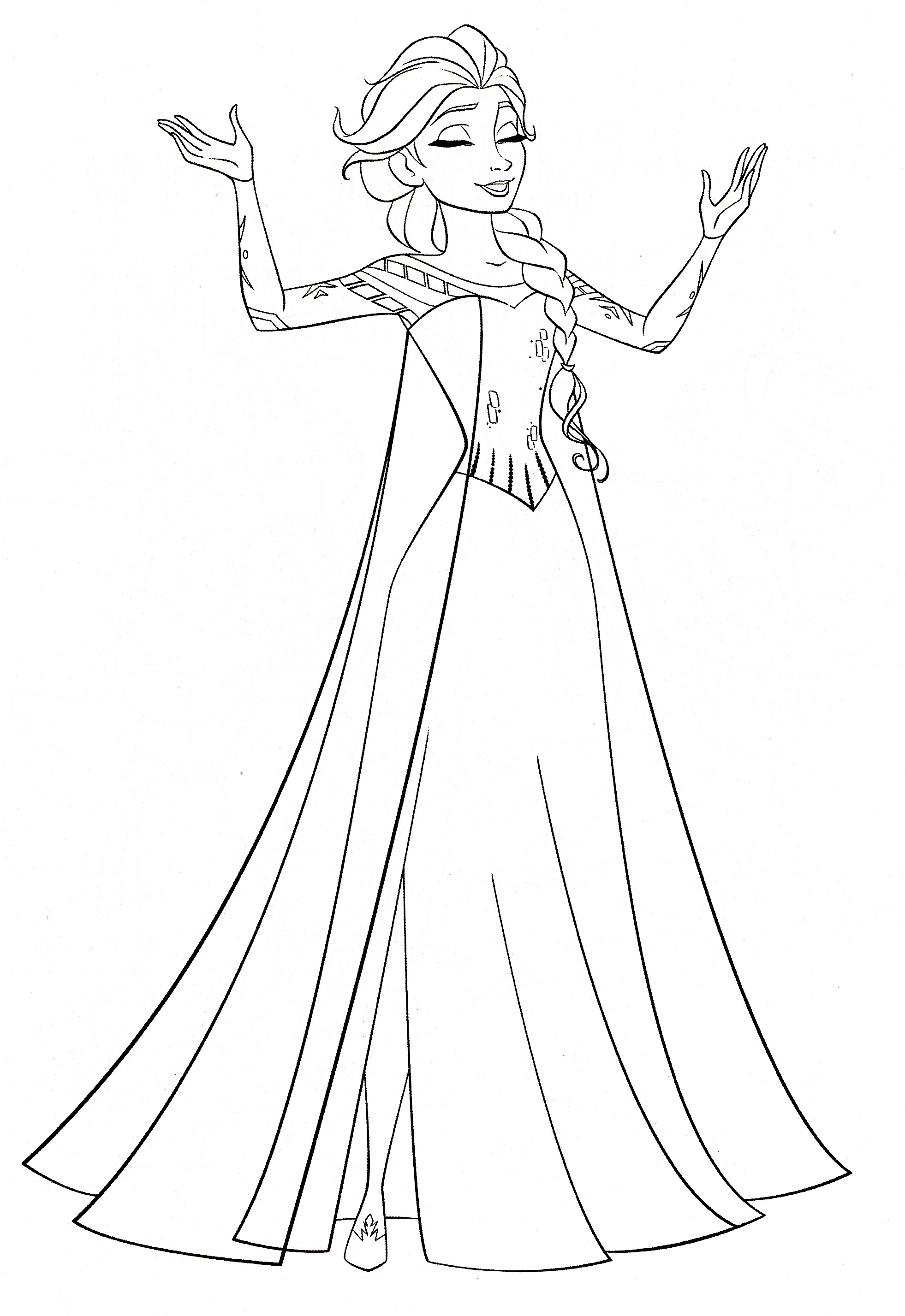 Elsa Printable Coloring Pages
 30 FREE Frozen Colouring Pages