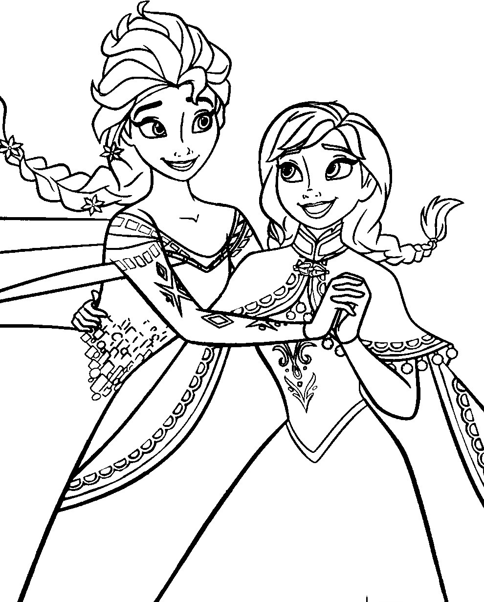 Elsa Printable Coloring Pages
 Disney Frozen Coloring Pages To Download