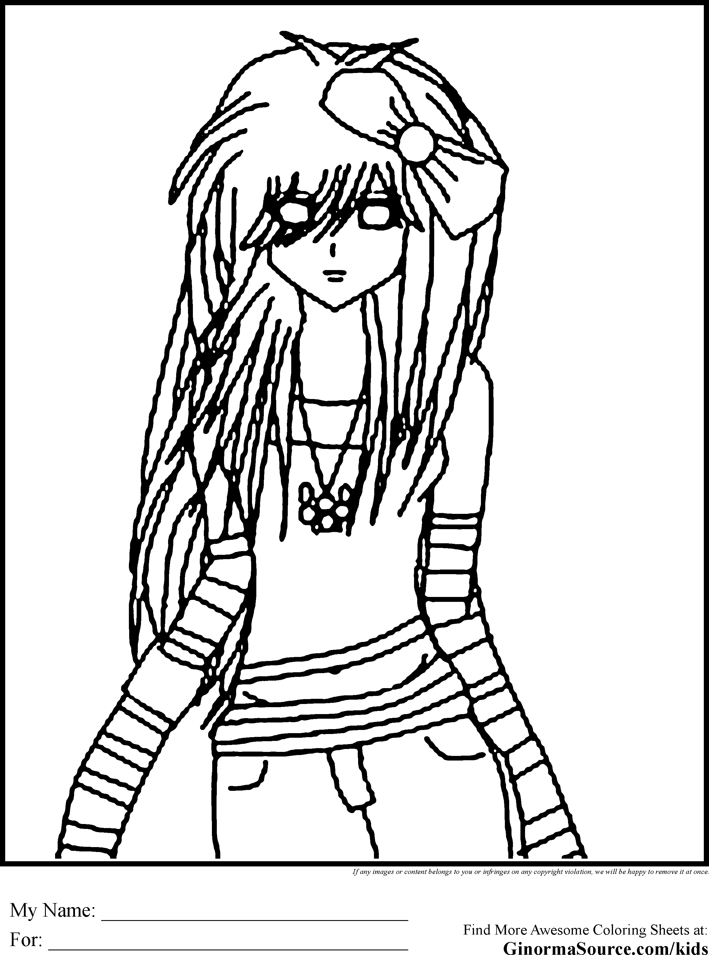 Emo Boys Coloring Pages
 Emo Coloring Pages 3 Coloring Pages