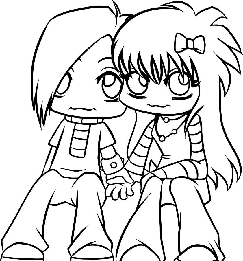 Emo Boys Coloring Pages
 Free Printable Emo Coloring Pages For Kids Best Coloring
