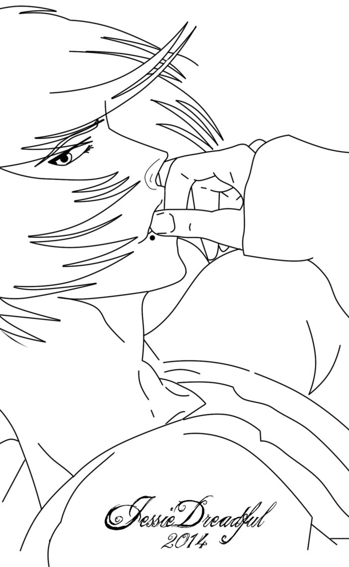 Emo Boys Coloring Pages
 Emo Boy Line Art Free To Color by JessieDreadful on DeviantArt