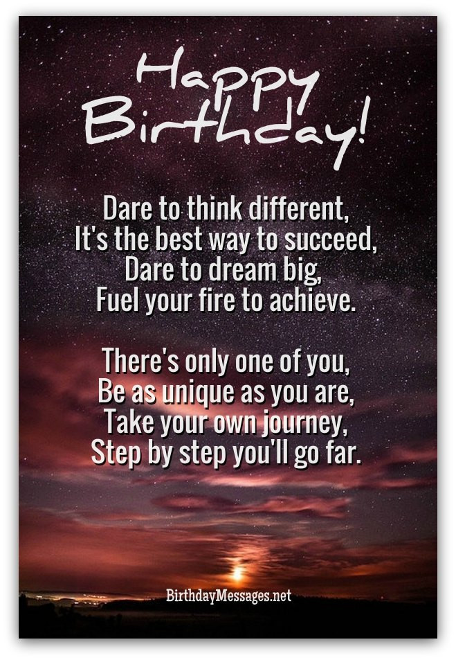Encouraging Birthday Quotes
 Inspirational Birthday Poems Unique Poems for Birthdays