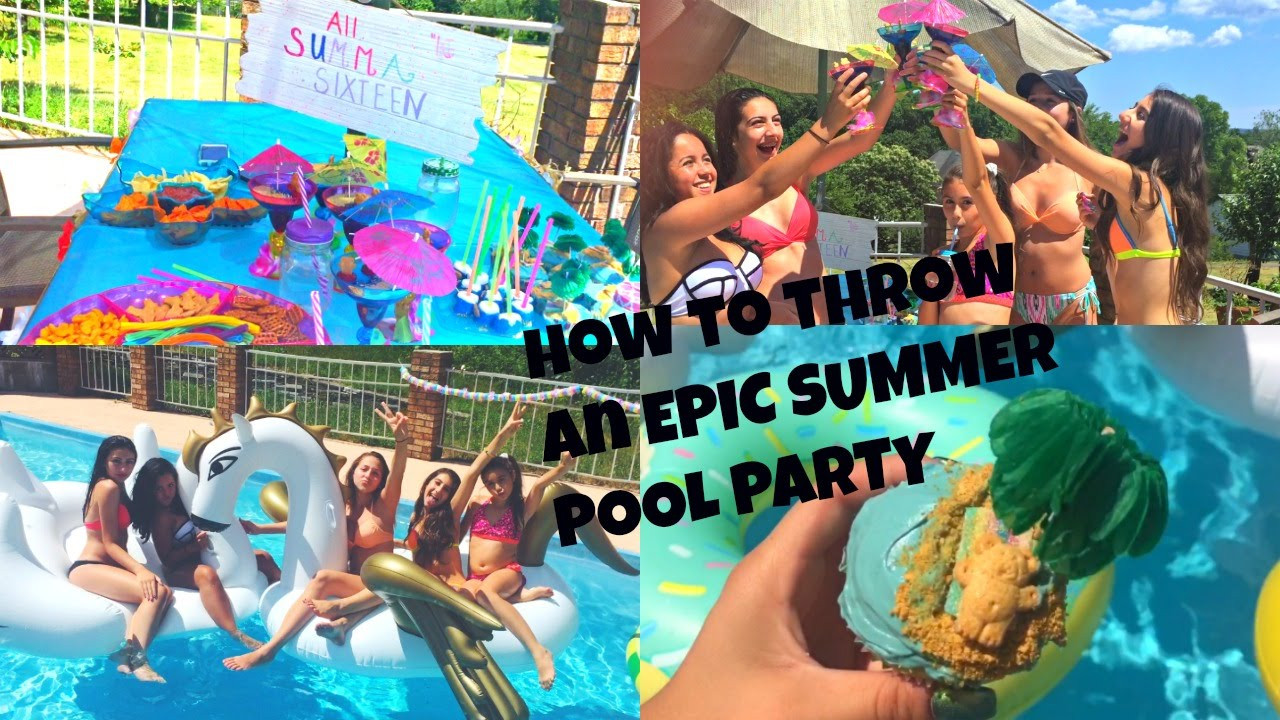 End Of Summer Pool Party Ideas
 How To Throw An Epic Summer Pool Party end of summer party
