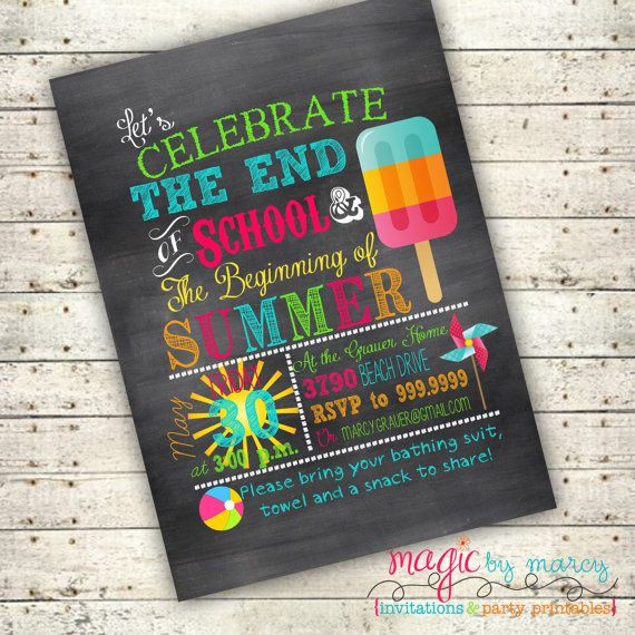 End Of Summer Pool Party Ideas
 End of School Summer Party Ideas Digital End of School