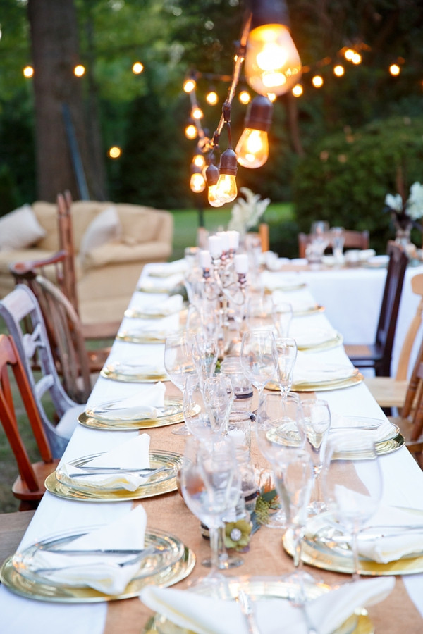 Engagement Party Decorations Ideas Tables
 Chic Southern Rustic Engagement Party