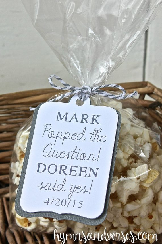 Engagement Party Gifts Ideas
 Best 25 Popcorn favors ideas on Pinterest