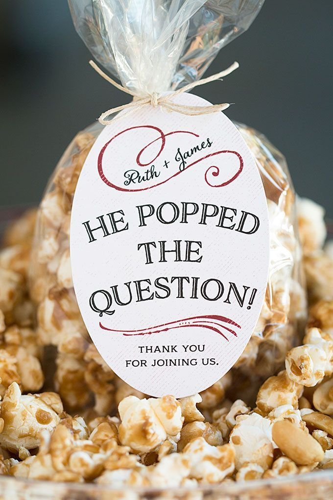 Engagement Party Gifts Ideas
 Wedding Favor Friday Caramel Corn