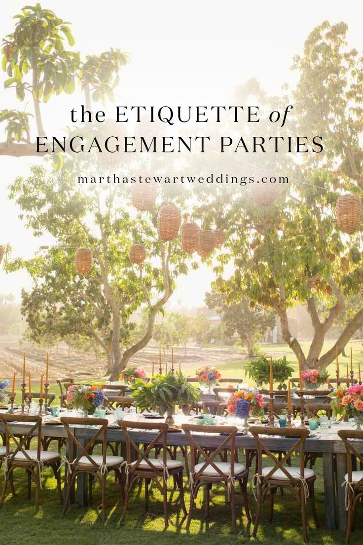 Engagement Party Ideas Martha Stewart
 The Etiquette of Engagement Parties