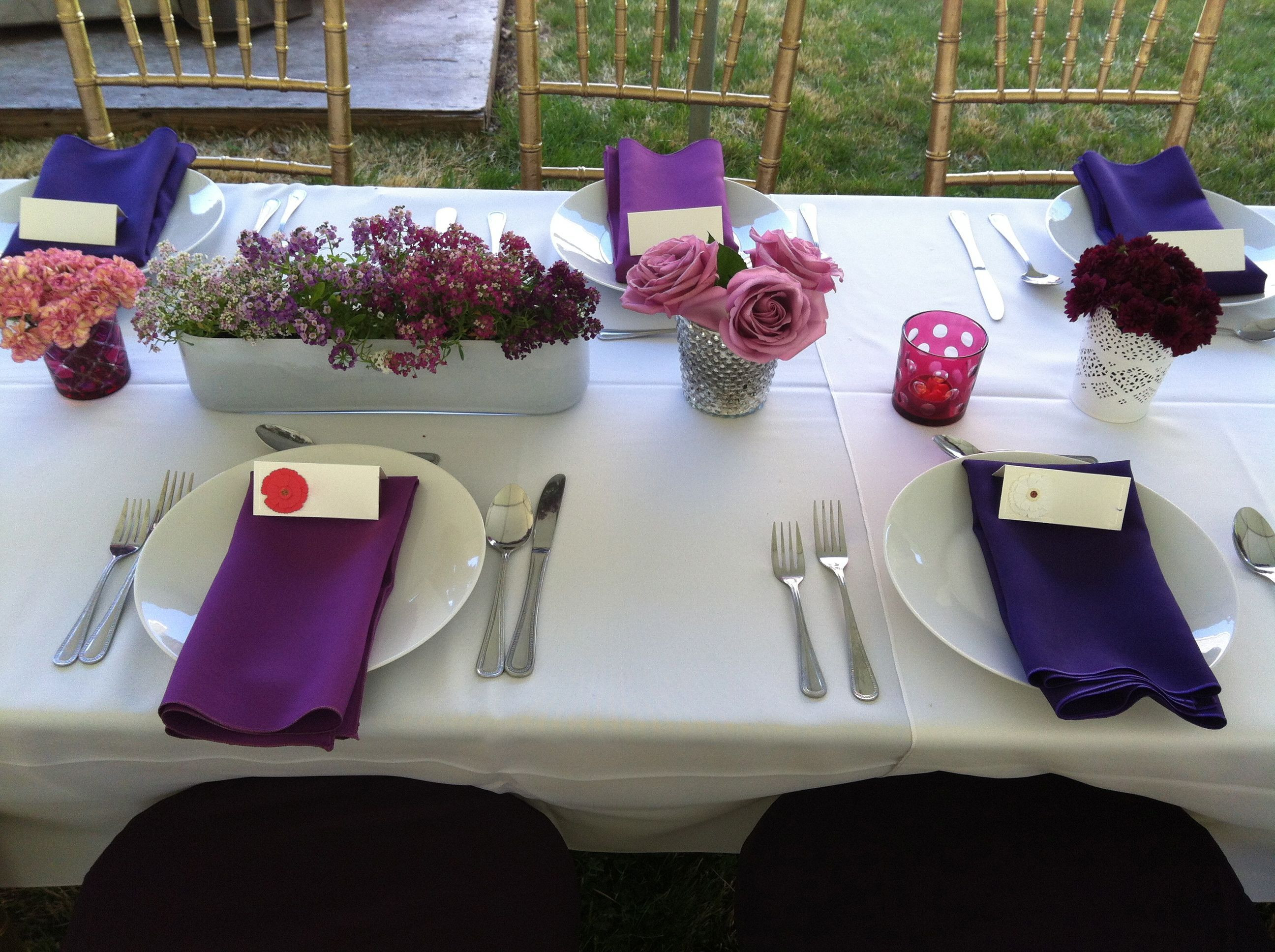 Engagement Party Ideas Martha Stewart
 table settings from michael s martha stewart flower