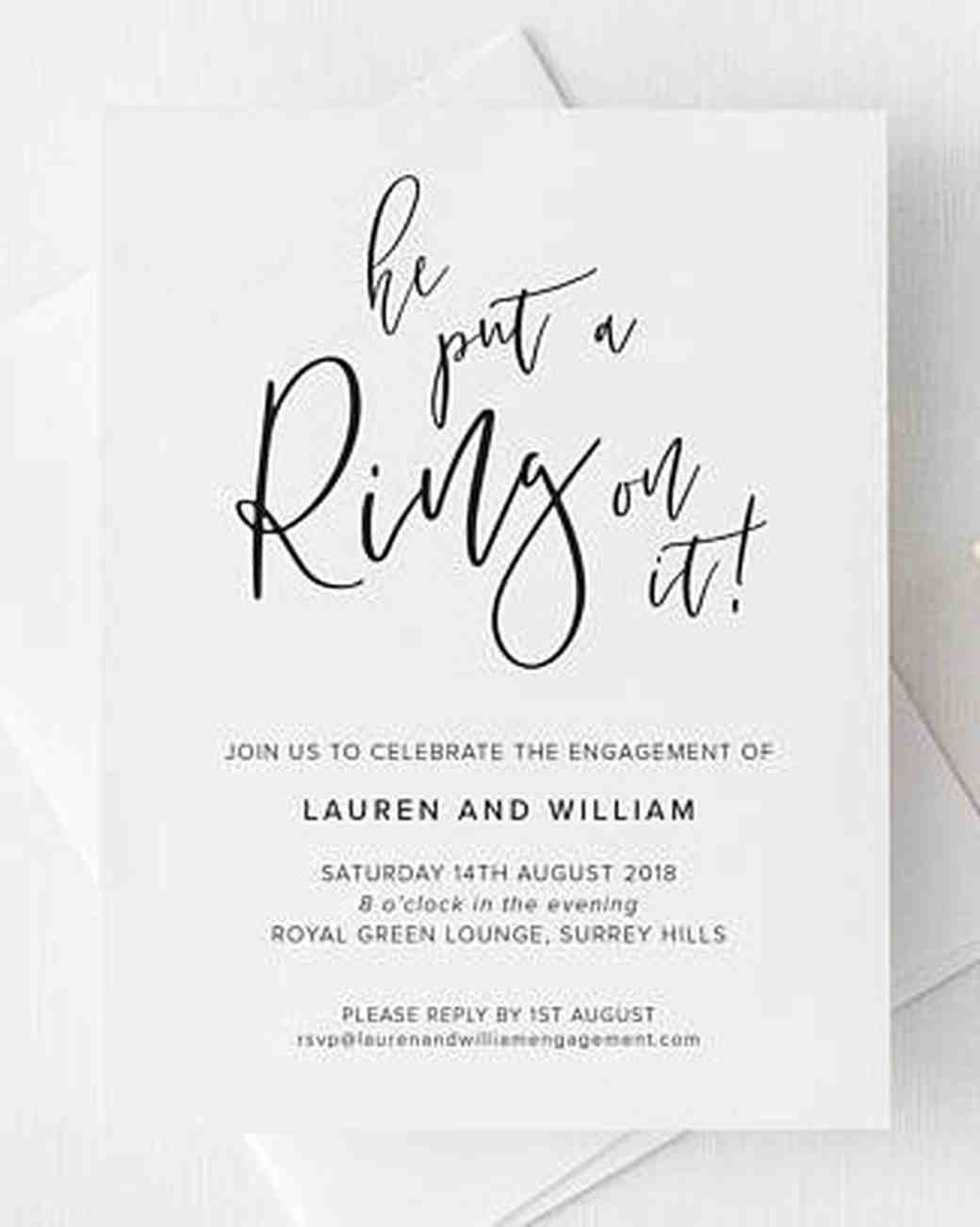 Engagement Party Invitations Ideas
 20 Engagement Party Invitations