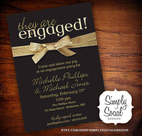 Engagement Party Invitations Ideas
 Best 25 Engagement party invitations ideas on Pinterest