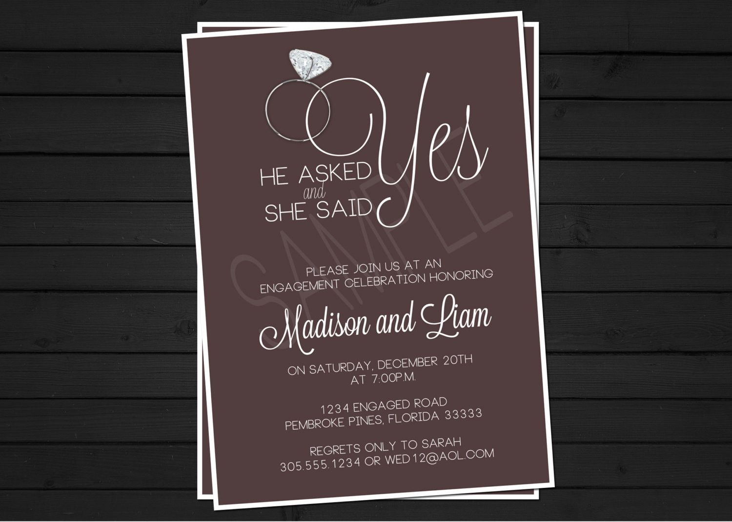 Engagement Party Invites Ideas
 Engagement Party Invitation Digital File by ShesTutuCuteBtq