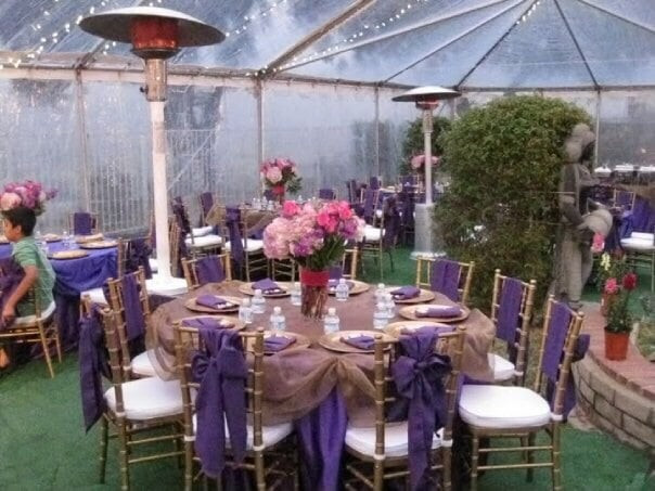 Engagement Party Location Ideas
 Engagement party in backyard l decor done by Classe