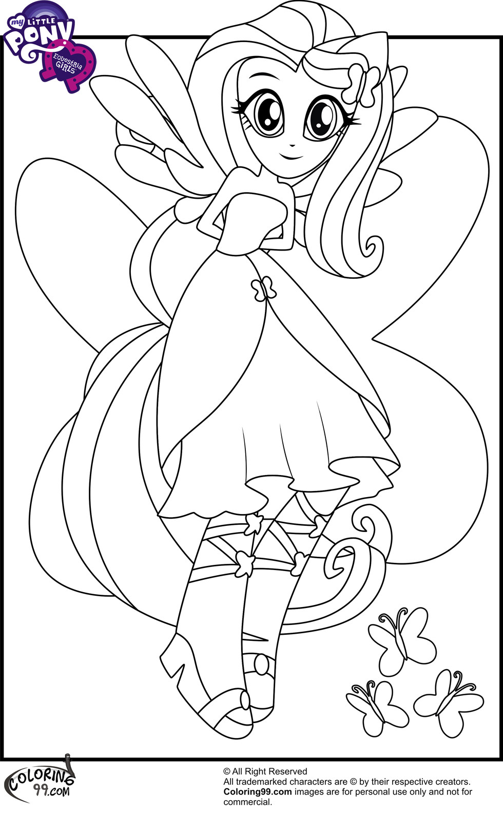 Equestria Girls Coloring Sheet
 My Little Pony Equestria Girls Coloring Pages