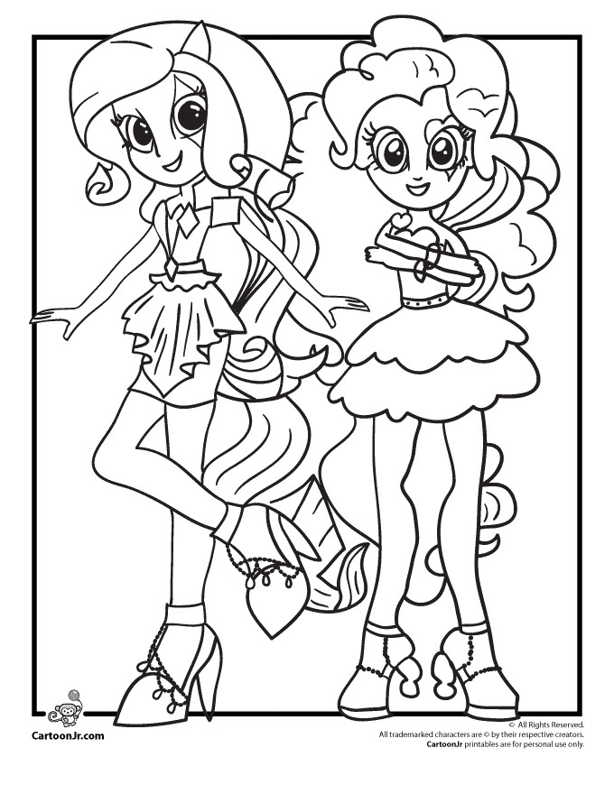 Equestria Girls Coloring Sheet
 My Little Pony Coloring Pages Rainbow Dash Equestria Girls