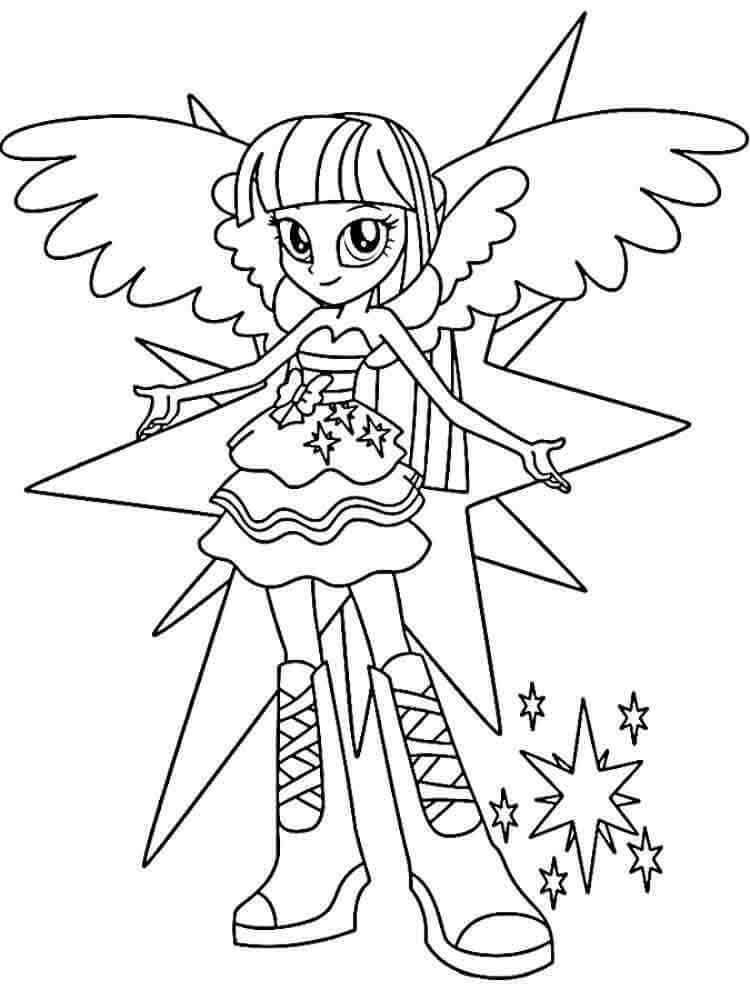 Equestria Girls Printable Coloring Pages
 My Little Pony Equestria Girls Coloring Pages