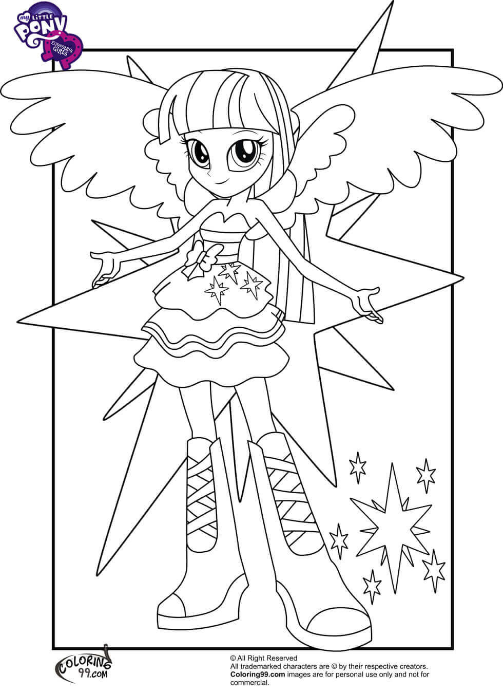 Equestria Girls Printable Coloring Pages
 15 Printable My Little Pony Equestria Girls Coloring Pages