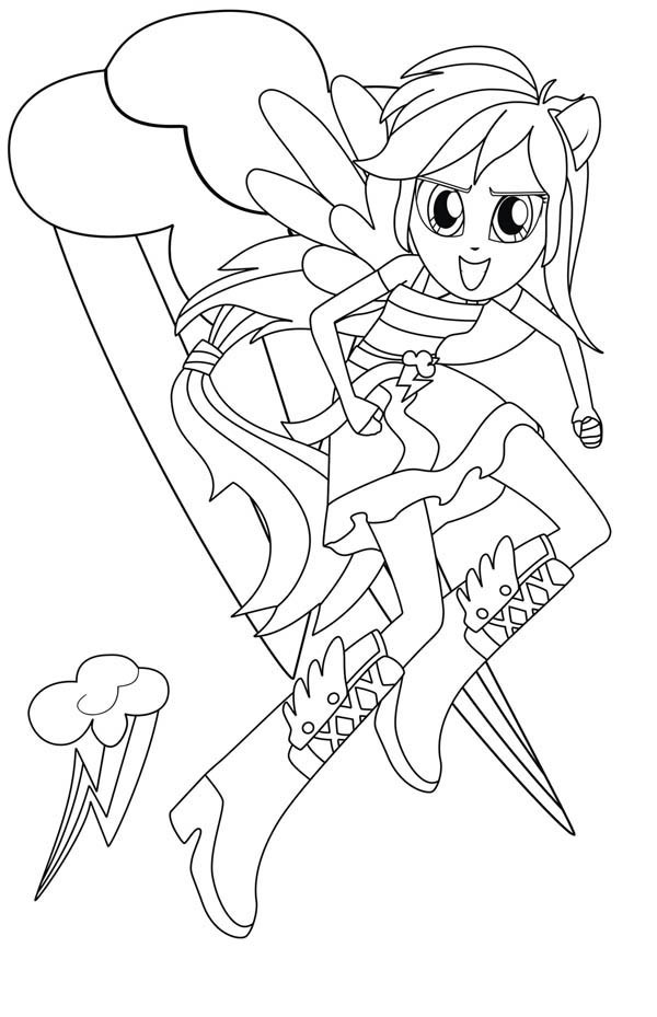 Equestria Girls Rainbow Dash Coloring Pages
 30 Equestria Girls Coloring Pages ColoringStar