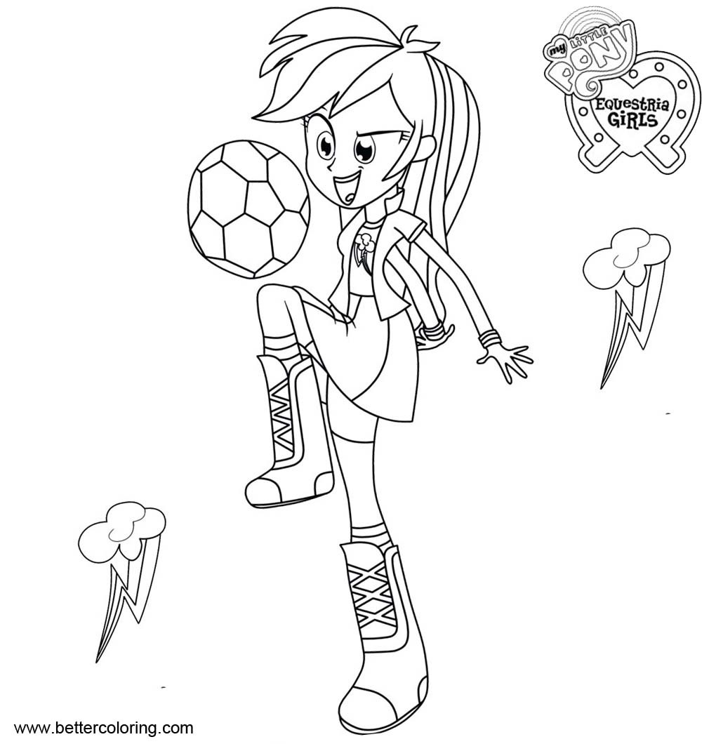 Equestria Girls Rainbow Dash Coloring Pages
 My Little Pony Equestria Girls Coloring Pages Rainbow Dash