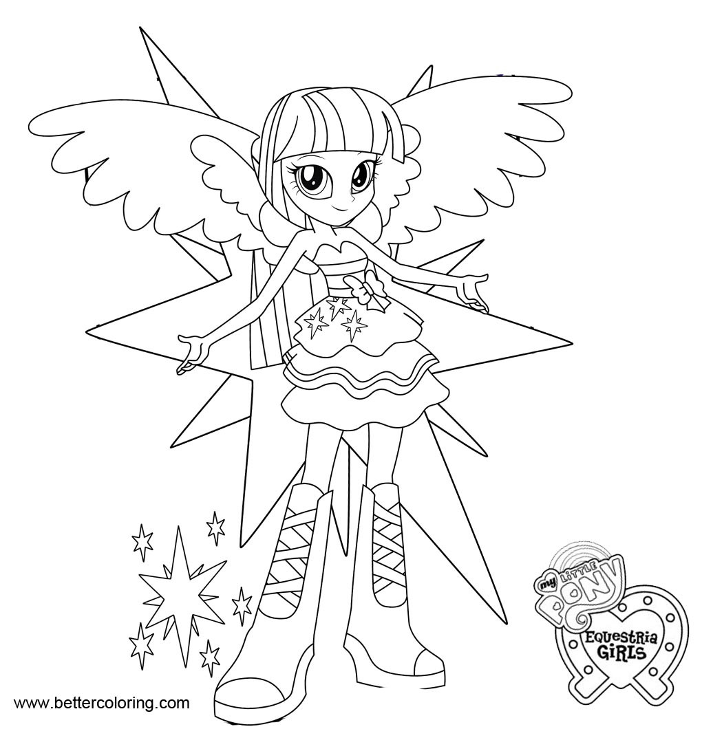 Equestria Girls Twilight Sparkle Coloring Pages
 MLP Equestria Girls Coloring Pages Twilight Sparkle Free