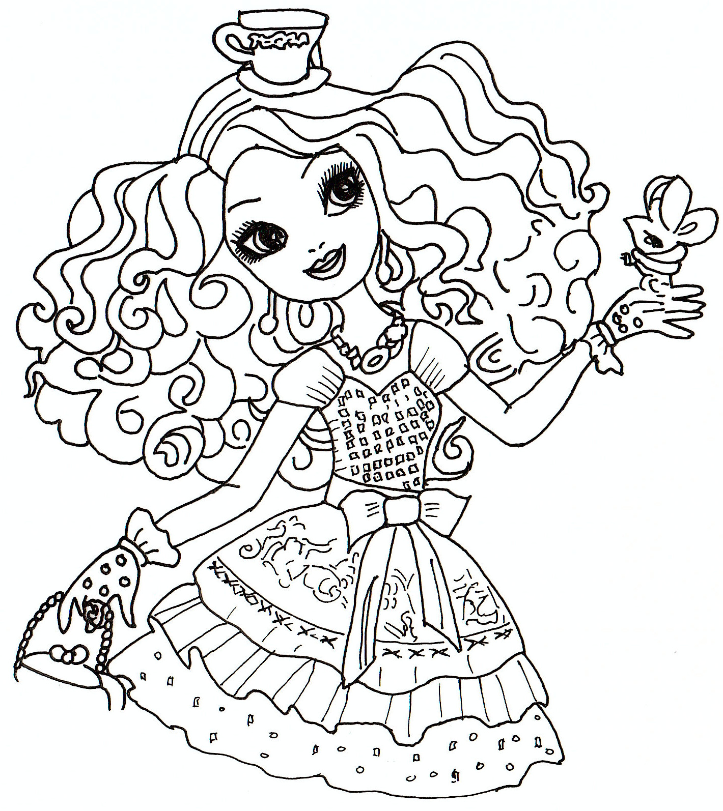 Ever After High Coloring Pages Printable
 Free Printable Ever After High Coloring Pages June 2013