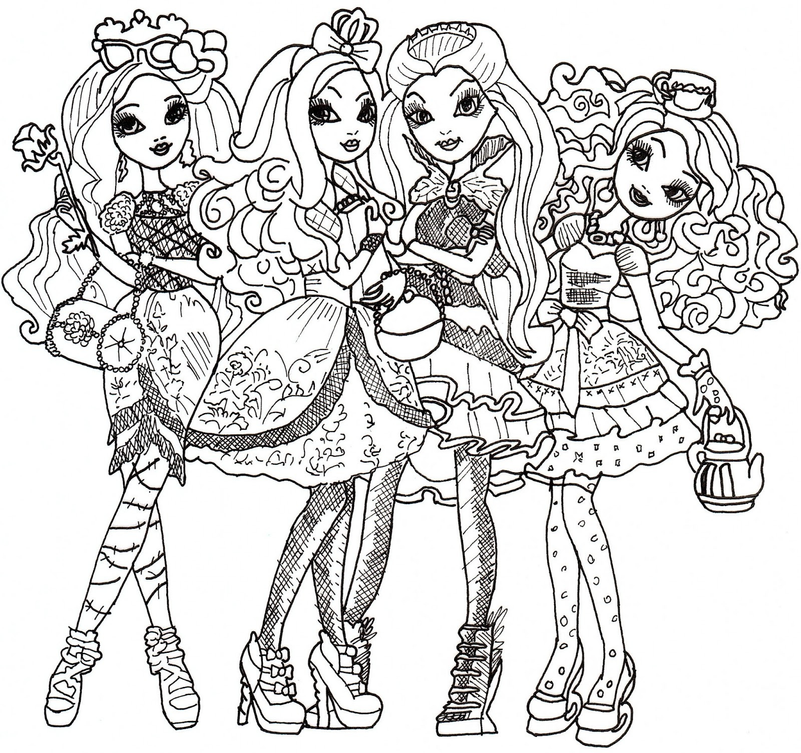 Ever After High Coloring Pages Printable
 Free Printable Ever After High Coloring Pages June 2013
