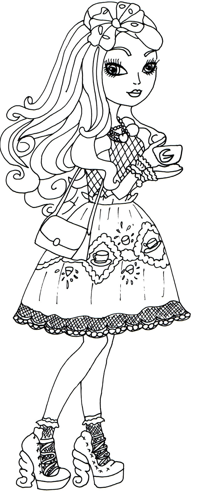 Ever After High Coloring Pages Printable
 Free Printable Ever After High Coloring Pages