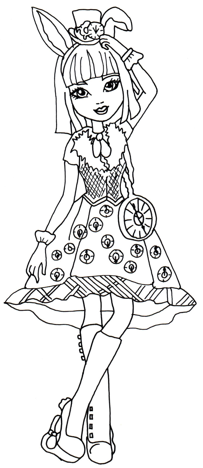 Ever After High Coloring Pages Printable
 Free Printable Ever After High Coloring Pages Bunny Blanc