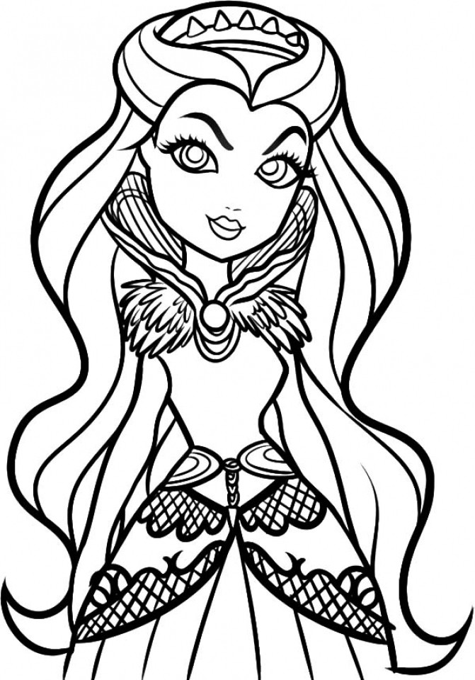 Ever After High Coloring Pages Printable
 Get This Printable Ever After High Coloring Pages
