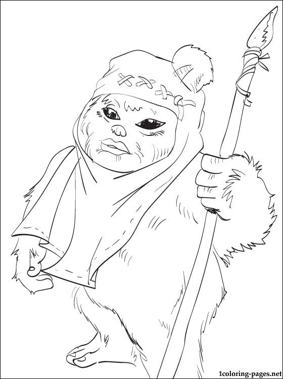 Ewoks Coloring Pages
 Star Wars Ewok coloring page