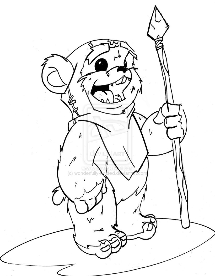 Ewoks Coloring Pages
 wicket the ewok by wonderfully twisted on DeviantArt