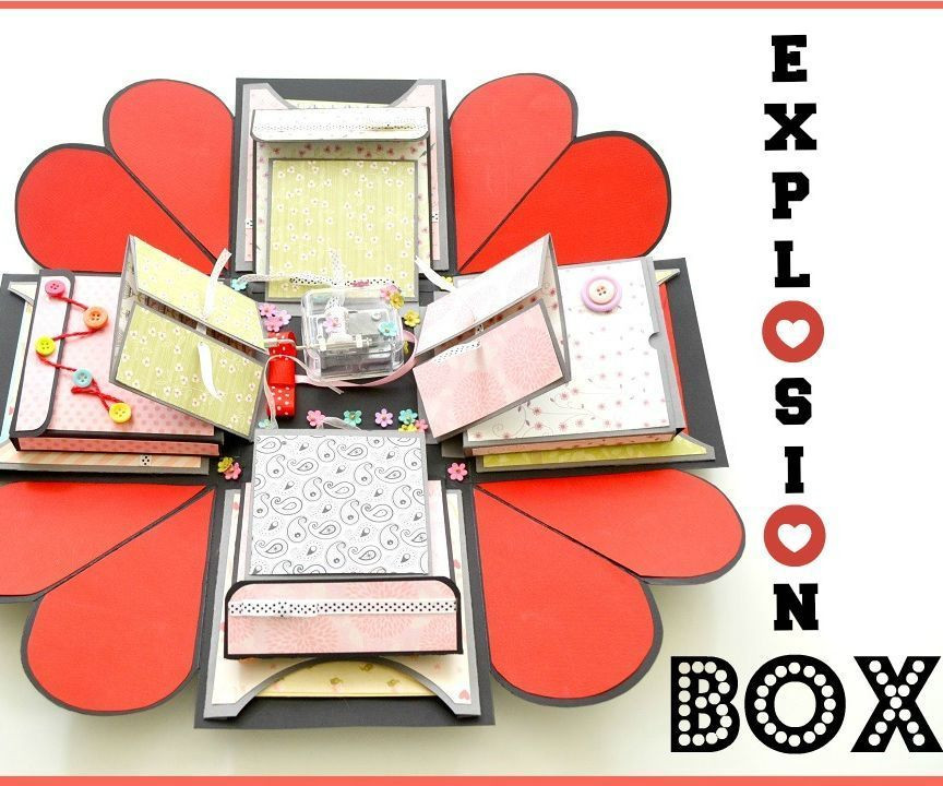 Exploding Box DIY
 How to Make an Explosion Box DIY Paper Crafts