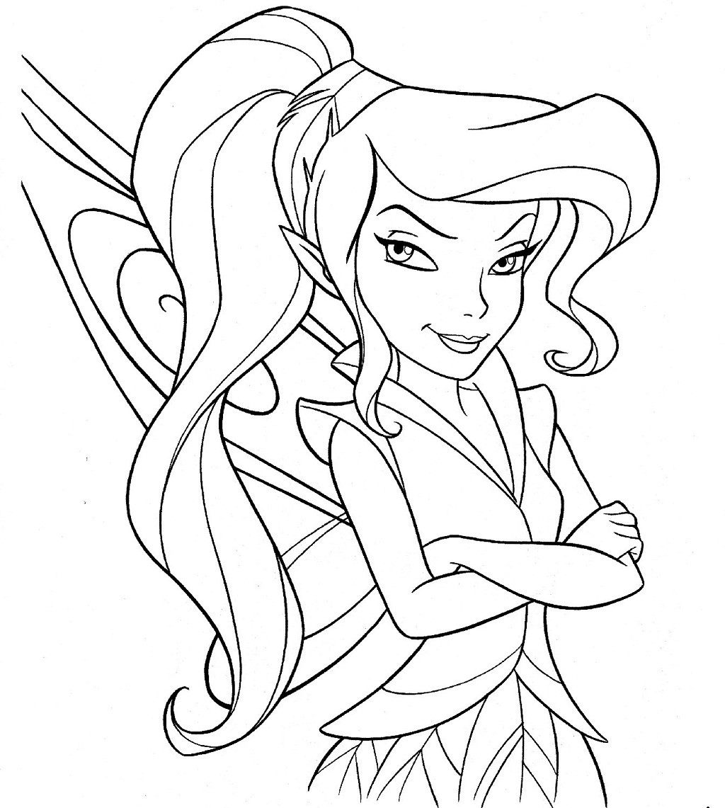 Fairy Coloring Sheet
 Free Printable Fairy Coloring Pages For Kids