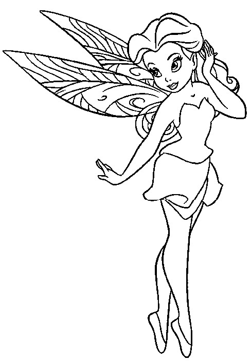 Fairy Coloring Sheet
 FAIRY COLORING PAGES