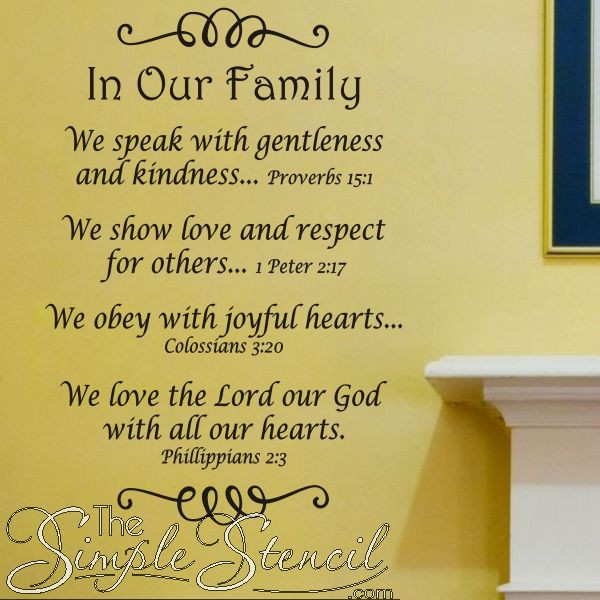 Family Bible Quotes
 119 best Christian Wall Words images on Pinterest