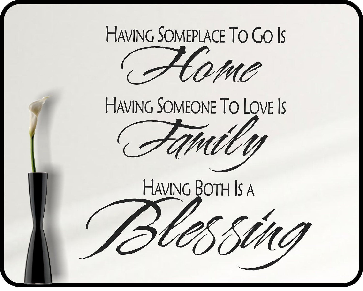 Family Blessings Quotes
 Inspirational Family Wall decal quote family blessing home
