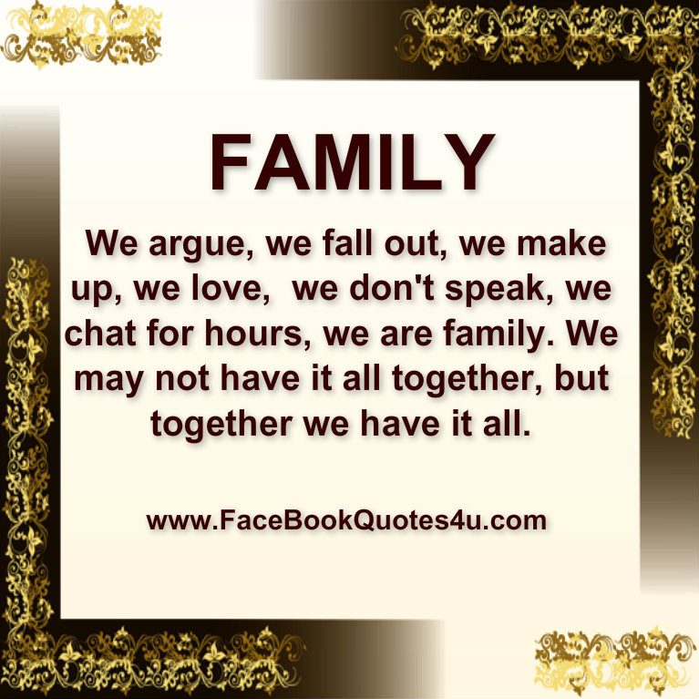 Family Quotes For Facebook
 Quotes About Family QuotesGram