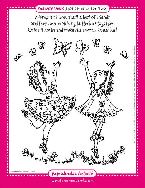 Fancy Nancy Toddlers Coloring Pages
 56 best images about Coloring pages on Pinterest