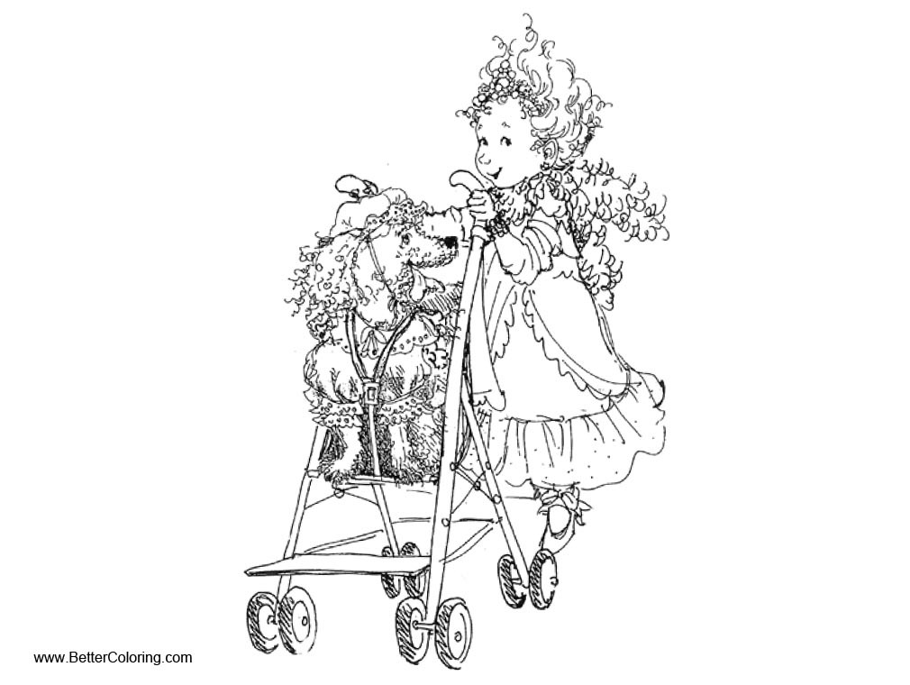 Fancy Nancy Toddlers Coloring Pages
 Fancy Nancy Coloring Pages with Dog Free Printable
