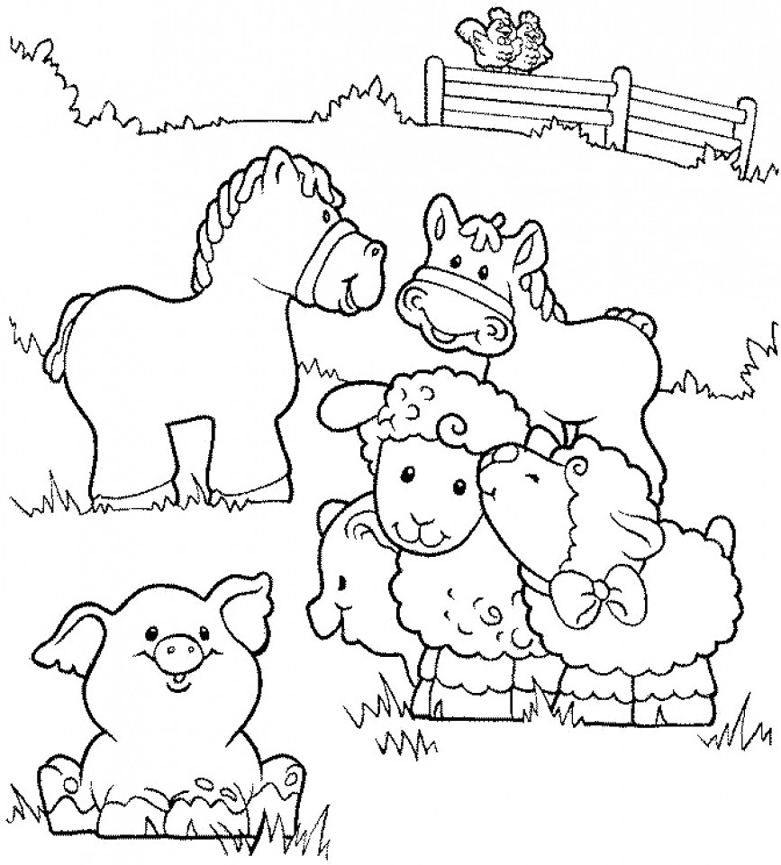 Farm Animal Coloring Pages For Toddlers
 20 Free Printable Farm Animal Coloring Pages