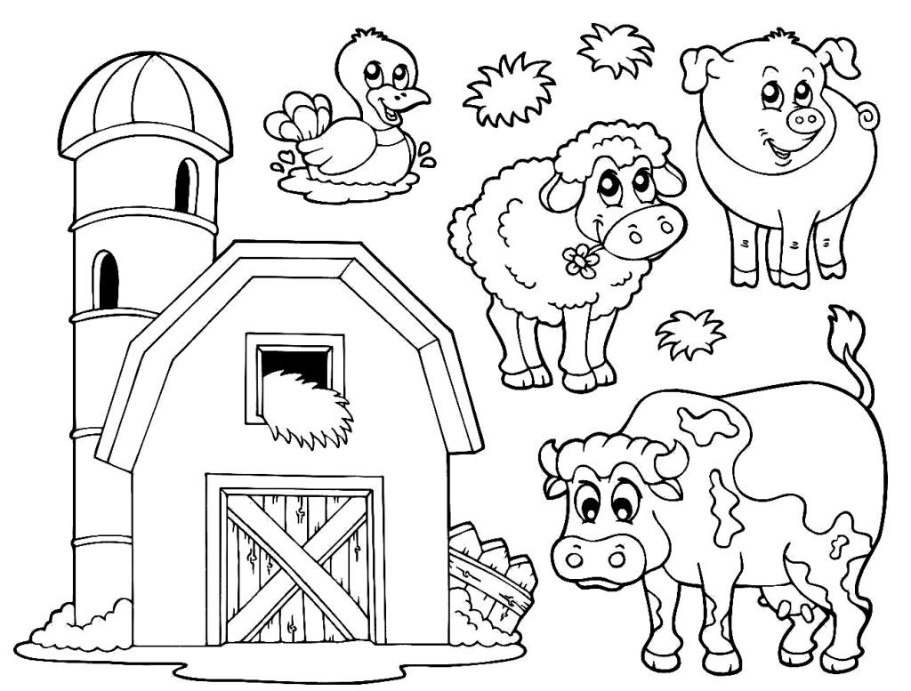 Farm Animal Coloring Pages For Toddlers
 Educational Coloring Pages coloringsuite