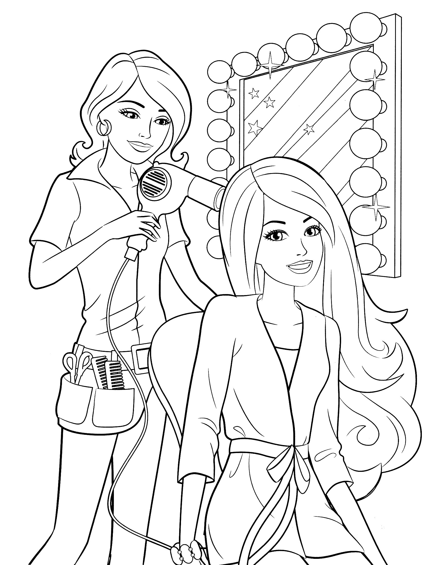 Fashion Girl Coloring Book
 Coloring Pages for Girls Best Coloring Pages For Kids