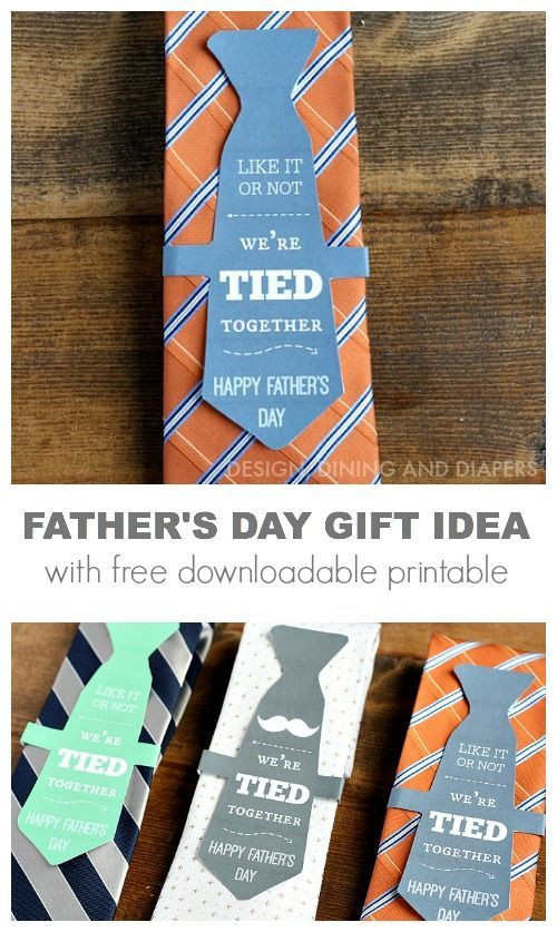 Father And Son Gift Ideas
 Father s Day Gift Ideas We re Tied To her Printable