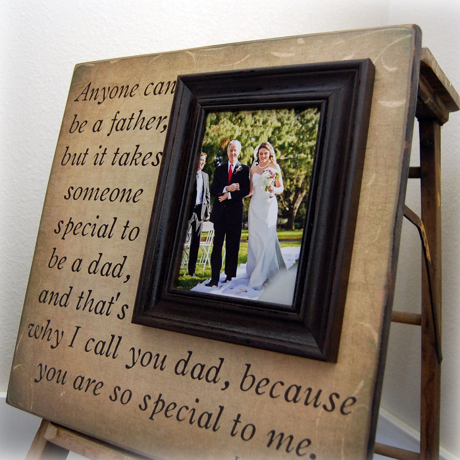 Father Of Bride Gift Ideas
 Father of the Bride Custom Wedding Gift Personalized Picture