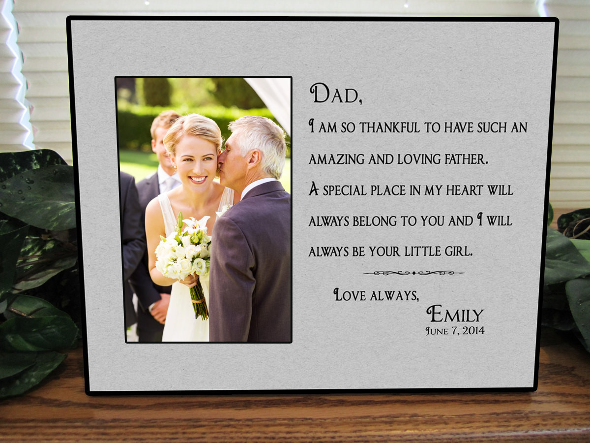 Father Of Bride Gift Ideas
 Father of the Bride Gift Bridal Wedding Frame Dad Wedding